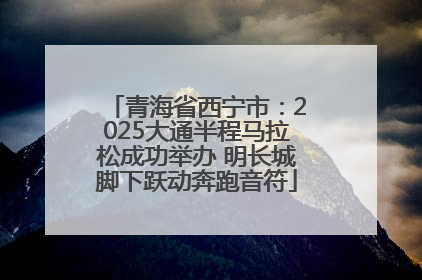 青海省西宁市：2025大通半程马拉松成功举办 明长城脚下跃动奔跑音符