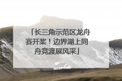 长三角示范区龙舟赛开桨！边界湖上同舟竞渡展风采