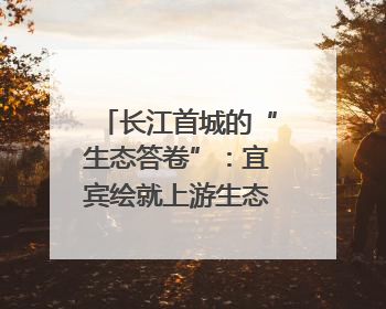 长江首城的“生态答卷”：宜宾绘就上游生态屏障新图景｜中华环保世纪行
