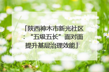 陕西神木市新光社区：“五级五长”面对面 提升基层治理效能