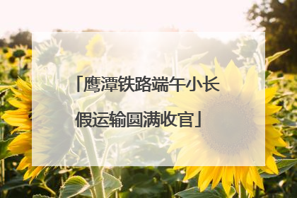鹰潭铁路端午小长假运输圆满收官