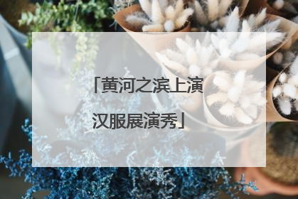 黄河之滨上演汉服展演秀