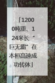12000吨重、124米长“巨无霸”在本桓高速成功转体