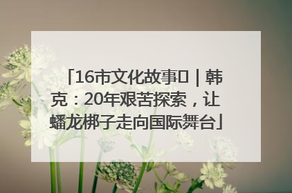 16市文化故事㊸｜韩克：20年艰苦探索，让蟠龙梆子走向国际舞台