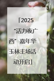 2025“活力夜广西”嘉年华玉林主场活动开启