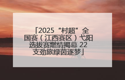 2025“村超”全国赛（江西赛区）弋阳选拔赛燃情揭幕 22支劲旅绿茵逐梦
