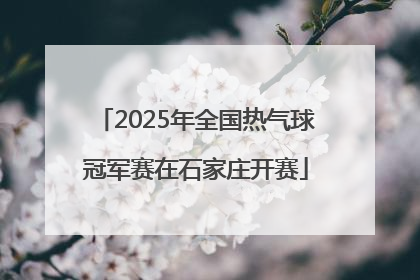 2025年全国热气球冠军赛在石家庄开赛