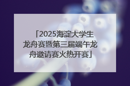 2025海淀大学生龙舟赛暨第三届端午龙舟邀请赛火热开赛