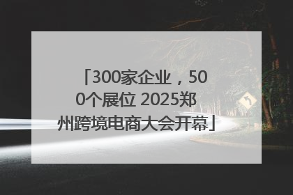 300家企业，500个展位 2025郑州跨境电商大会开幕