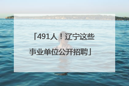 491人！辽宁这些事业单位公开招聘