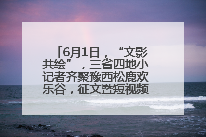6月1日，“文影共绘”，三省四地小记者齐聚豫西松鹿欢乐谷，征文暨短视频大赛精彩启幕！