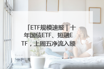 ETF规模速报｜十年国债ETF、短融ETF，上周五净流入额均超20亿元