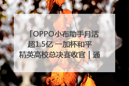 OPPO小布助手月活超1.5亿 一加杯和平精英高校总决赛收官｜通讯Plus·早报