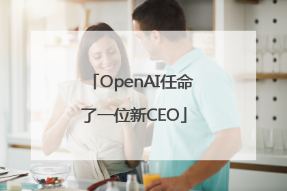 OpenAI任命了一位新CEO